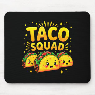 Taco squad cinco de mayo mexican food fiesta vibes mouse pad