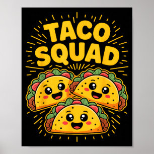 Taco squad cinco de mayo poster