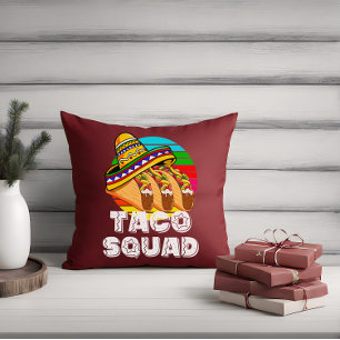 Taco Squad, Cinco de Mayo Throw Pillow