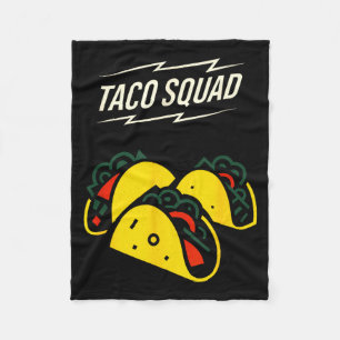 Taco squad - cinco mayo funny mexican food  fleece blanket