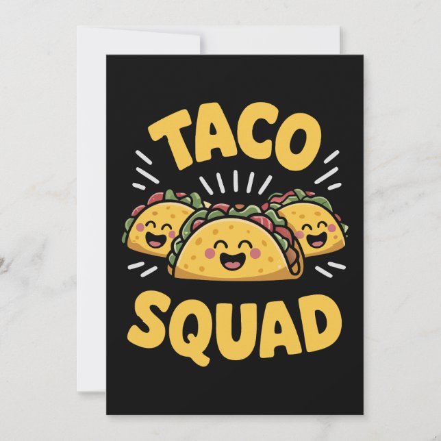 Taco Squad - Fun Fiesta Crew Invitation (Front)