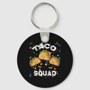 Taco Squad Mexican Party Lover Cinco De Mayo Crew  Keychain