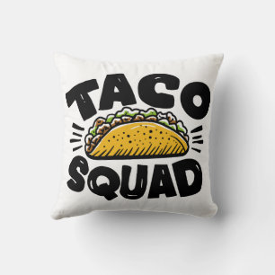 Taco Squad Throw Pillow