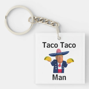 Taco Taco Man Keychain
