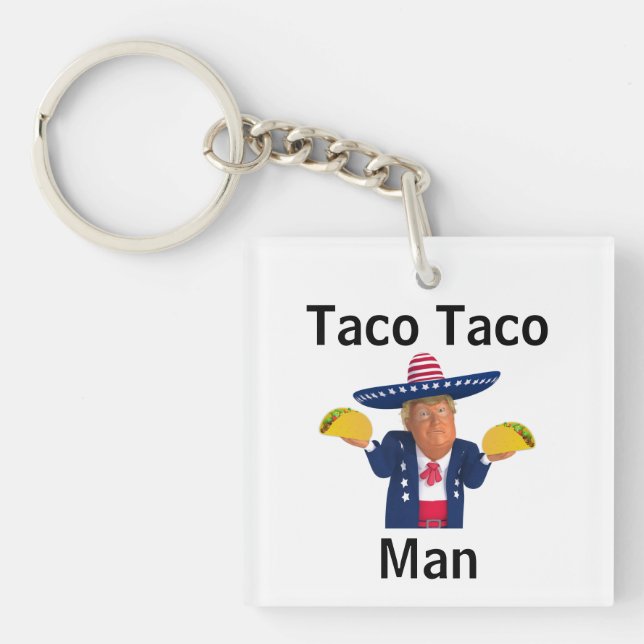 Taco Taco Man Keychain (Front)