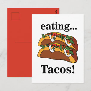 Taco Tacos Food Funny Postcard