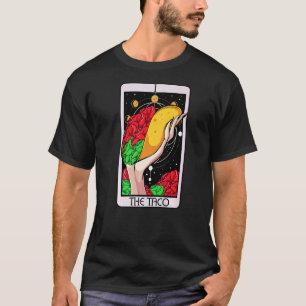 Taco Tarot Card Witchy Occult Alchemy Fortune Tell T-Shirt