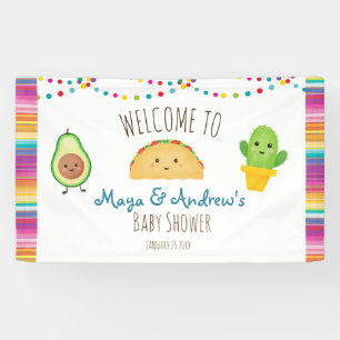 Taco Thématique Fiesta Bienvenue Bannière Colorée 