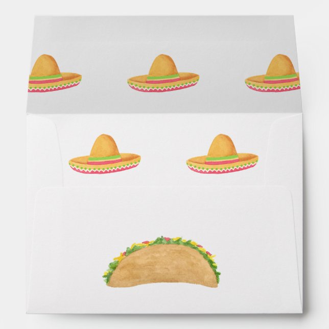 Taco themed envelope (Back (Bottom))
