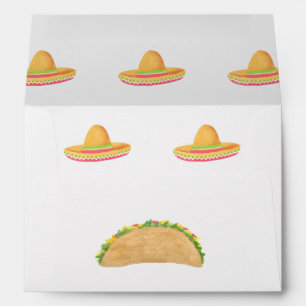 Taco themed envelope