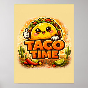 Taco Time - Fiesta Fiasco - Foodie Fiends Poster