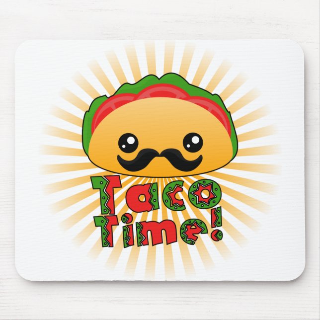 Taco Time Mouse Pad (Front)