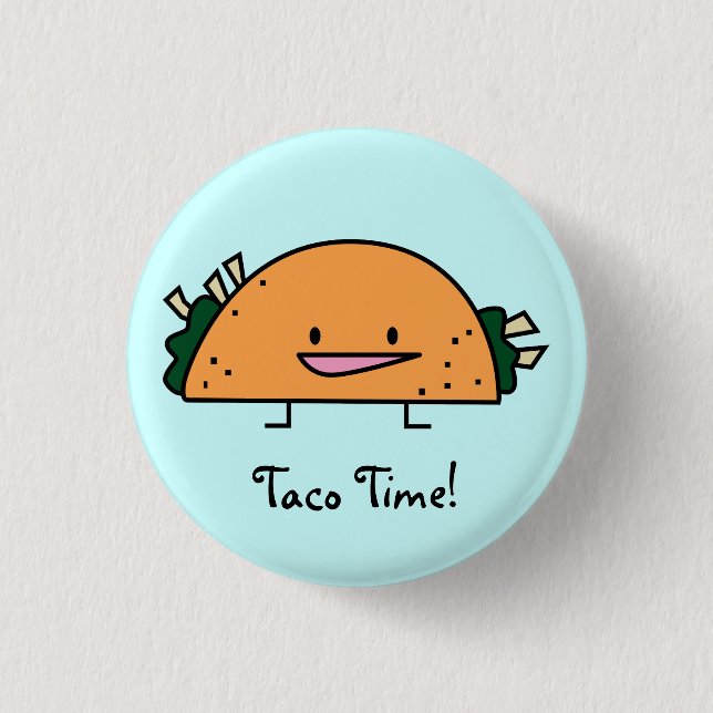 Taco Time Pin Button (Front)