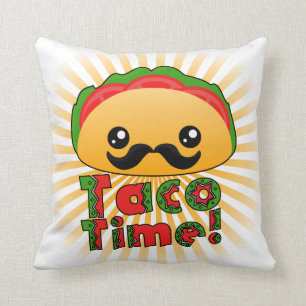Taco Time Throw Pillow
