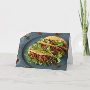 Taco Trio Yummy Thank You Card