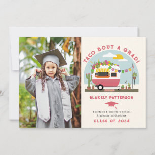 Taco Truck Photo Kids Graduation Card
