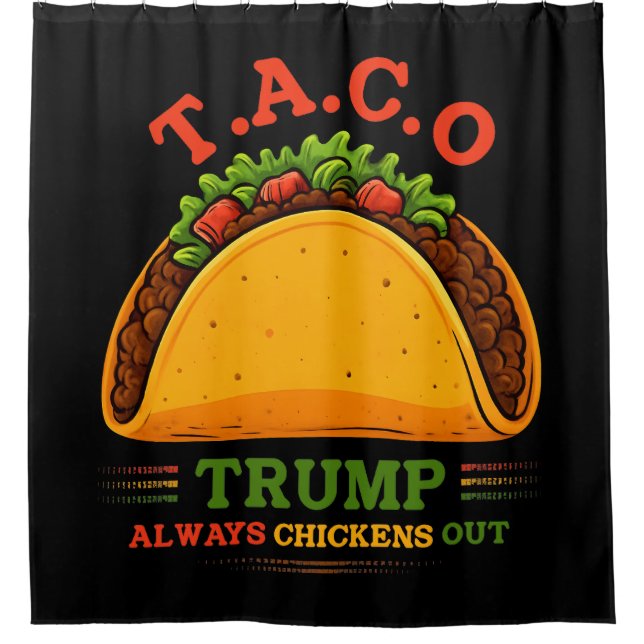 Taco Trump Always Chickens Out Funny (Front)