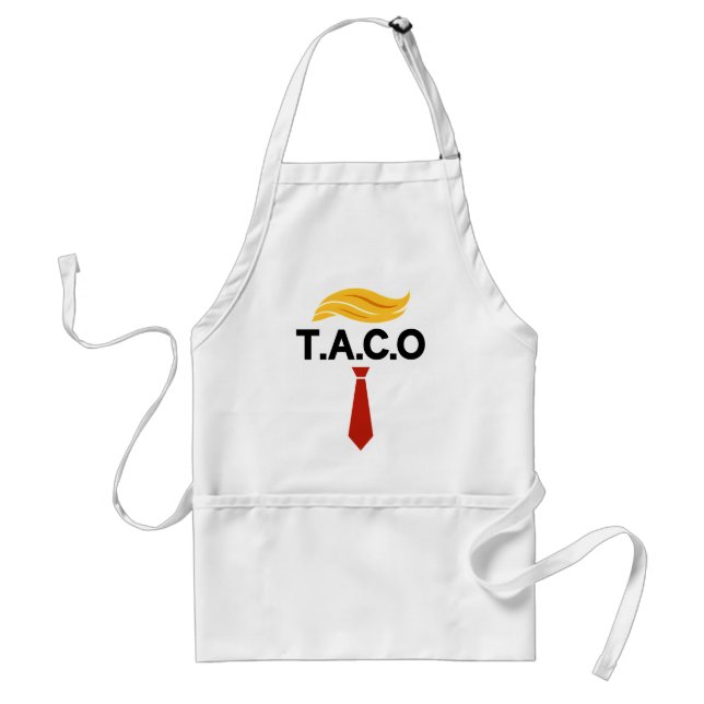Taco Trump Always Chickens Out Standard Apron (Front)