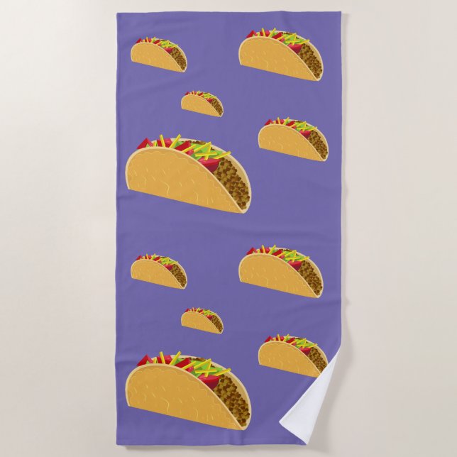 Taco Tuesday Design - Beach Towel (Front)