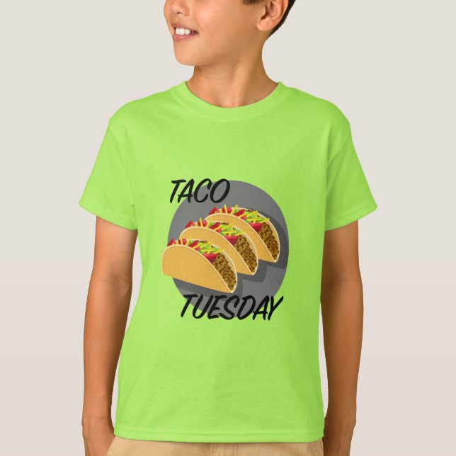Taco Tuesday Design - Kids' Basic T-Shirt (Front)