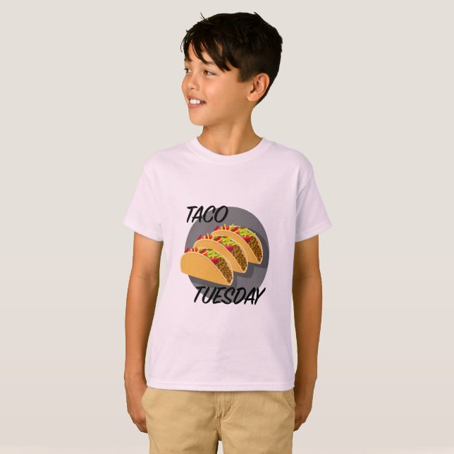 Taco Tuesday Design - Kids' Basic T-Shirt (Front Full)