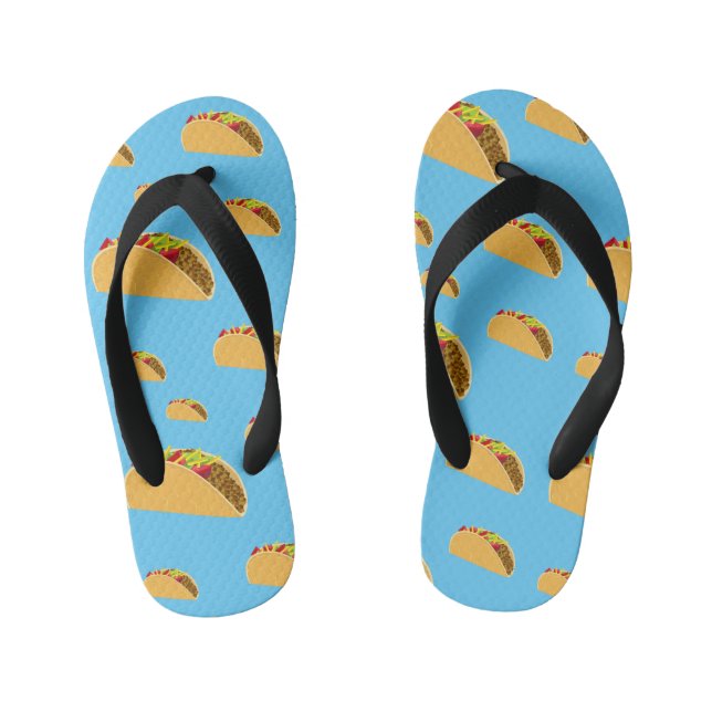 Taco Tuesday Design - Kids Flip Flops (Footbed)