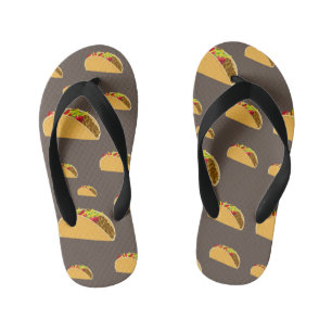 Taco Tuesday Design - Kids Flip Flops