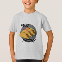 Taco Tuesday Design - T-Shirt de base pour enfants