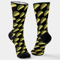 Taco Tuesday Fun Food Pattern Black 