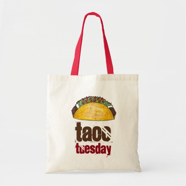 Taco Tuesday Funny Tacos Sac fourre-tout de nourri (Devant)