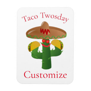 Taco Tuesday Saguaro Cactus Thunder_Cove Magnet