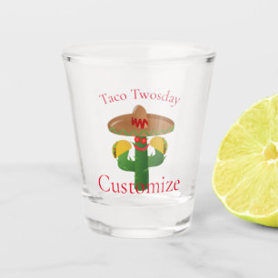 Taco Tuesday Saguaro Cactus Thunder_Cove Shot Glass