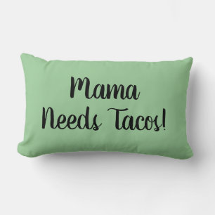 Taco Tuesday shell cheese Mexican food Lumbar Pillow