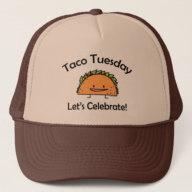 Taco Tuesday shell cheese Mexican food Trucker Hat (Front)
