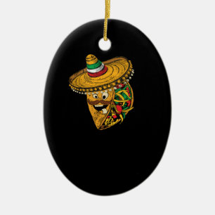 Taco Tuesday Tacos Cinco De Mayo Ceramic Ornament