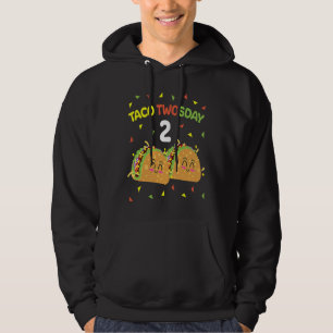 Taco Twosday 2nd Birthday I'm Dos for Kids Toddler Hoodie