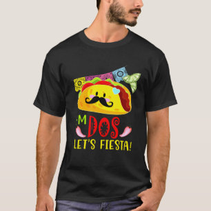 Taco Twosday I m Dos Let s Fiesta 2nd Birthday Par T-Shirt