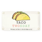 Taco Twosday Tuesday Cream 2nd Birthday Welcome