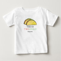 Taco Twosday Tuesday White 2nd Birthday Boy