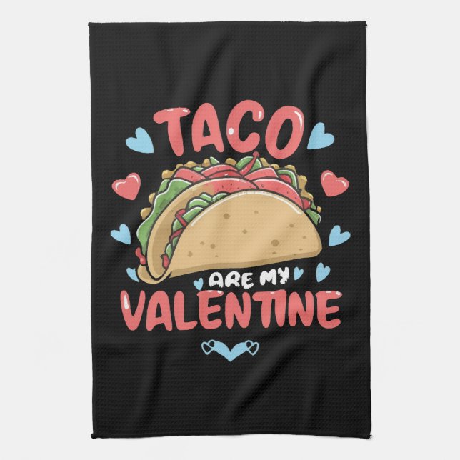 Taco-valentine Kitchen Towel (Vertical)