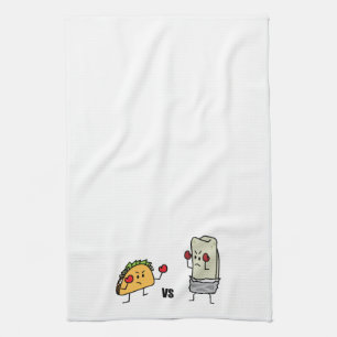 Taco vs burrito kitchen towel