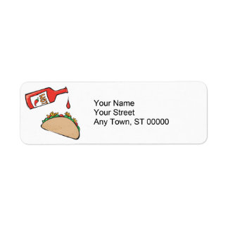 taco with hot sauce
