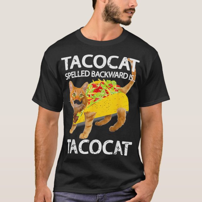 Tacocat  Funny Cat Taco Lover Tee Kitty Tacos  (Front)