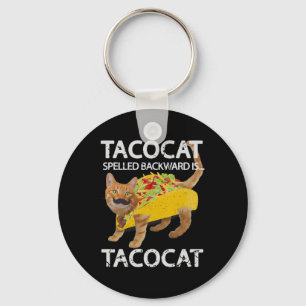 Tacocat Funny Cat Taco Lover Tee Kitty Tacos Shirt Keychain
