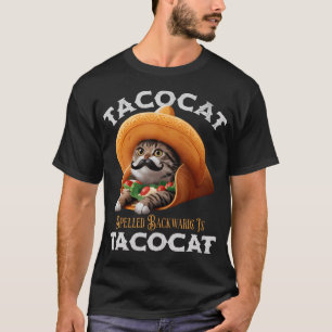 Tacocat Spelled Backward Is Tacocat Mexican Food C T-Shirt
