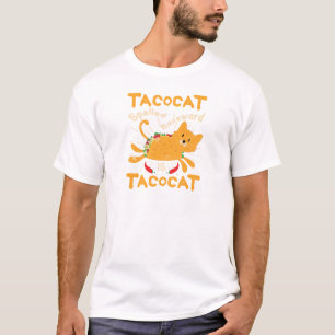 Tacocat Spelled Backwards Cinco de Mayo Cat Taco T-Shirt