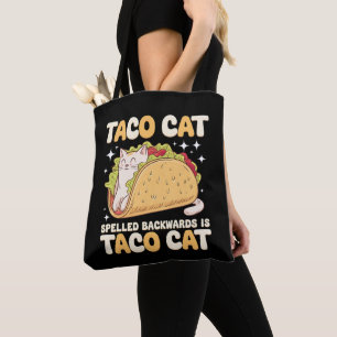 Tacocat Spelled Backwards Taco Cat Mexican Tote Bag