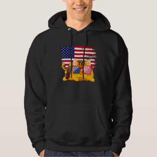Tacocat Sunglasses American Flag 4th Of July USA Hoodie