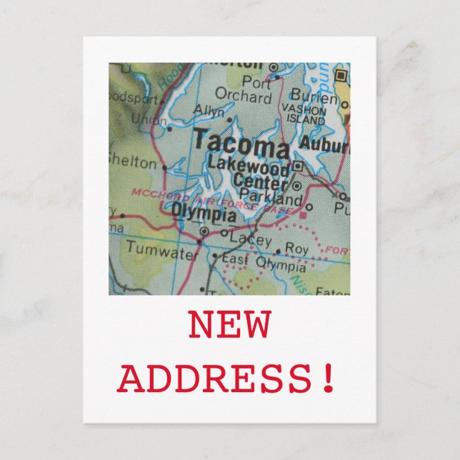Tacoma New Address announcement Postcard (Front)