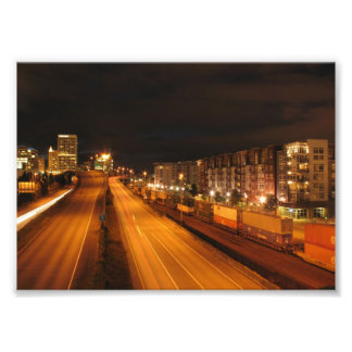 Tacoma Night Scene Photo Print